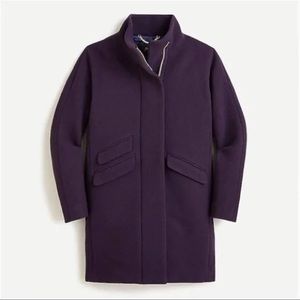 NWT J.Crew New Cocoon Coat in Italian stadium-cloth. Best Seller! $375